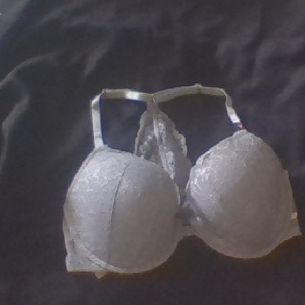 Victoria's Secret Gray Textured Underwire Bra